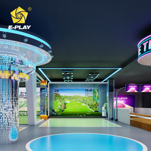 Simulateur de <span class=keywords><strong>golf</strong></span> d'intérieur intelligent - Pointage automatique, changement de scène, installation facile, 6 jeux, écran tactile infrarouge, idéal pour villa et bureau - Product Image 4