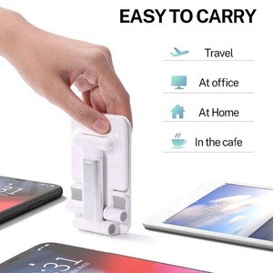 Custom Logo Cheap Desktop Folding Mobile Phone Holder Cell Phone <strong>Tablet</strong> <strong>Stand</strong> Portable Angle Adjustable Phone <strong>Stand</strong> - Product Image 2
