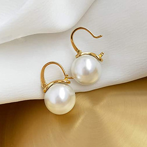 Orecchini a Perno Stile Coreano Vintage con Effetto Perla, Gioielli Eleganti e Chic per Donne, Accessorio Regalo per Uso Quotidiano e Feste - Product Image 2