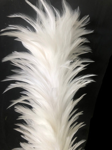 Plumeau en plumes de coq naturelles, blanc, écologique, réutilisable, pour le nettoyage de la maison, de la voiture et du bureau - Product Image 2