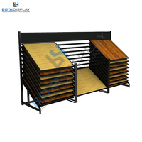 Vente d'usine, présentoir de sol stratifié sur mesure, type livre, présentoir d'échantillons de parquet pour salle d'exposition