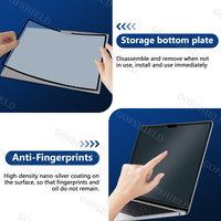 Film pelindung layar Laptop tahan air, dapat dilepas bingkai Anti cahaya biru Anti gores anti-silau ultra-tipis tepi ponsel