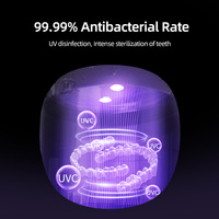 Nettoyeur Électrique Ultrasonique UV pour Bijoux, Montres, Prothèses Dentaires, Gouttières d'Alignement, Gouttières de Contention, Protège-dents et Prothèses Dentaires Amovibles - Utilisation Extérieure