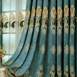 Good Quality Velvet Fabric Morocco Velvet Embroidered Fabric Embroidery Design Curtain