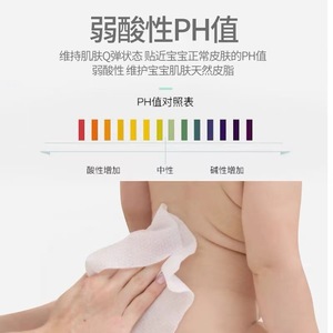 Lingettes pour les mains et la bouche Qian Hui Baby, pH faiblement acide, pour le soin et le nettoyage de la peau des nourrissons - Product Image 1