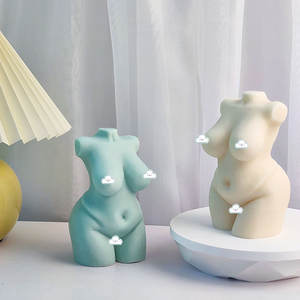 Moules à bougie en silicone pour femme nue, 16cm, plâtre 3D, corps de femme, outils pour gâteau de grande taille - Product Image 5