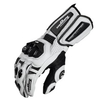 Gants de Moto en Cuir Véritable pour Hommes, Fibre de Carbone, Protection Sécurité, Gants de Motocross Tactiles pour Conduite Extérieure