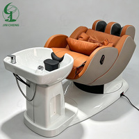 Chaise électrique de shampooing de massage de lit de station thermale de tête de salon de coiffure de Jincheng avec la circulation de l'eau