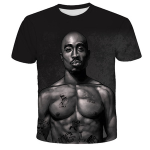 T-<span class=keywords><strong>shirt</strong></span> décontracté en tricot à motif animal imprimé en 3D pour le mois de l'histoire des Noirs, t-<span class=keywords><strong>shirt</strong></span> graphique personnalisé imprimé intégral - Product Image 5