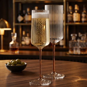 Copa de Champán/Vaso para Brindis de 200 ml, Hecho a Mano con Vidrio de Borosilicato, con Logotipo Personalizado, para Regalos Corporativos y Kits de Bienvenida Promocionales - Product Image 6