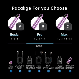 专业无线纹身机笔，带磁性电池 RCA 适配器 <span class=keywords><strong>2</strong></span>.5-<span class=keywords><strong>3</strong></span>.5 毫米可调行程 PMU 笔，适用于人体艺术 PMU - Product Image 5