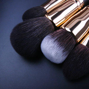 แปรงแต่งหน้าแบบกำหนดเอง โลโก้ ขนแปรงธรรมชาติ ด้ามจับอะลูมิเนียมเคลือบมุก ด้ามจับไม้ 52 ชิ้น ชุดแปรงแต่งหน้าสีโรสโกลด์ - Product Image 5