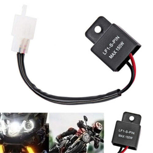 Relé Intermitente Electrónico LED de <span class=keywords><strong>2</strong></span> <span class=keywords><strong>Pines</strong></span> 12V 24V para Señal de Giro de Motocicleta, Solución Universal para Intermitentes con Hiperflash - Product Image 6