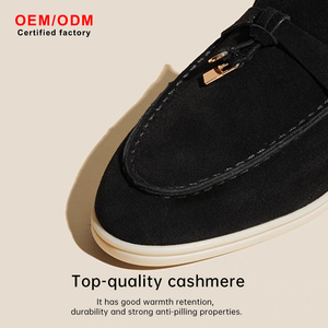 <span class=keywords><strong>Mocasines</strong></span> Retro Antideslizantes Personalizados <span class=keywords><strong>para</strong></span> Hombre y Mujer, Cómodos, de Piel de Oveja y Ante Vacuno, Forrados, Sin Cordones, Tipo Pantuflas - Product Image 2