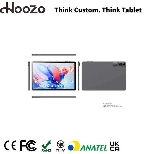 W60 12.95 Inch Android Tablet PC MTK6769 Octa Core 6GB 256GB 4G 10000mAh 2K Display Custom Branding for Field Work Mobile Office
