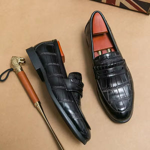 Zapatos de Vestir Personalizados para Hombre, de Cuero Genuino Negro, con Cordones, Transpirables e Impermeables, para Oficina y Trabajo, Estilo Italiano - Product Image 2