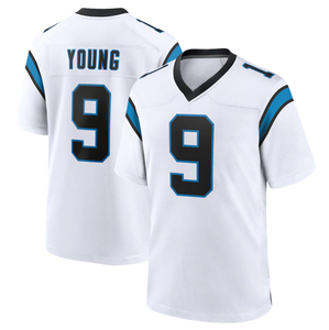 Vente en gros de maillots de football américain brodés # 4 Tetairoa McMillan # Maillot de football américain pour homme 9 Bryce Young des Panthers de Carolina - Product Image 3