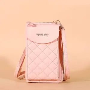 새로운 여성 지퍼 대용량 다기능 원 숄더 휴대폰 크로스 바디 지갑 가방