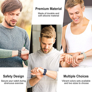 Bracelet intelligent sportif respirant en silicone Eraysun 41/44/45/49 mm pour Apple <span class=keywords><strong>Watch</strong></span> Series Ultra 8 <span class=keywords><strong>7</strong></span> 6 SE 5, bracelet en caoutchouc pour Apple <span class=keywords><strong>Watch</strong></span> - Product Image 4