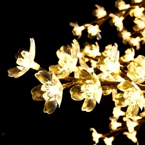 <span class=keywords><strong>Arbre</strong></span> de <span class=keywords><strong>cerisier</strong></span> artificiel illuminé à <span class=keywords><strong>LED</strong></span> blanc chaud de 9 pieds, décoration de jardin paysagère imperméable en métal IP65 pour l'extérieur - Product Image 3