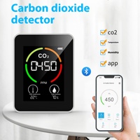 Détecteur WiFi de qualité de l'air CO2 avec affichage OLED Moniteur de température et d'humidité Conception de barre fonctionnant sous Android