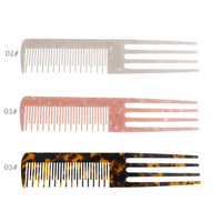 Aiymid — peigne antistatique à plaque en acide acétique, 4mm 19.4x3.8cm, dents larges, outils de coiffure