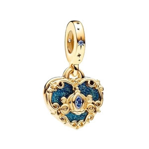 Nouveau Pendentif Unisexe en Argent 925 Plaqué Or Pandoras 2026, Breloque Zircon en Forme de Cœur Ours Amour Éternel - Product Image 6