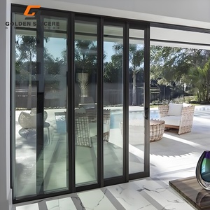 GS บานเลื่อนประตูบานเลื่อนแบบซ่อนพร้อมกลไกการปิดประตูอลูมิเนียมอัลลอยด์กันเสียง - Product Image 6