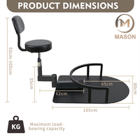 Support de téléphone double axe rotatif réglable en hauteur 360° de haute qualité, très vendu °   Chaise de barbier pivotante, chaise spéciale pour salon de coiffure