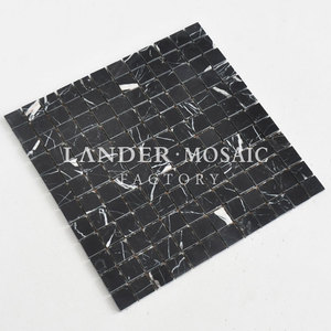 <span class=keywords><strong>Carrelage</strong></span> de mosaïque en marbre <span class=keywords><strong>noir</strong></span> poli, <span class=keywords><strong>blanc</strong></span> - Product Image 5