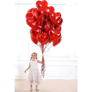 Ballon en aluminium couleur unie en forme de cœur de pêche de 18 pouces personnalisable pour la Saint-Valentin, les mariages et les fêtes d'anniversaire - Product Image 2