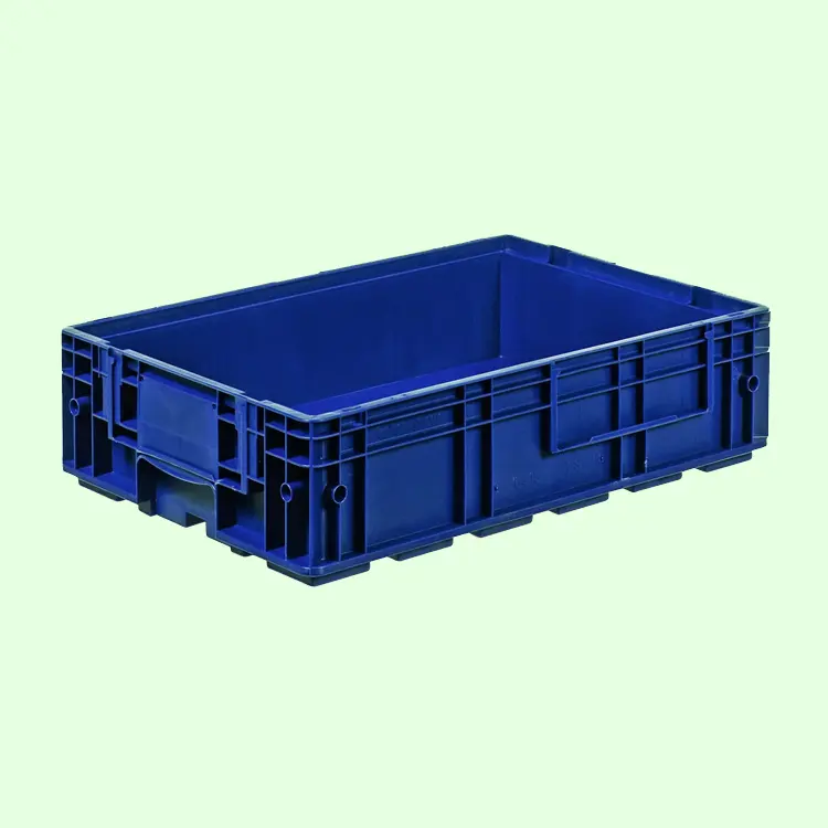 Caja de plástico de almacenamiento resistente a baja temperatura, 594x396x147, precio barato, vda klt