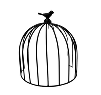 Décoration vintage en forme de cage à oiseaux, plateau de nettoyage pour perroquets et canaris, décoration de mariage, présentoir en fil métallique, décoration d'intérieur, vente en gros