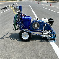 Machine de marquage routier avec pompe 2000 psi pour l'application de peinture épaisse