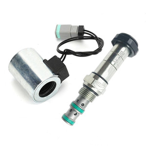 Suku cadang ekskavator untuk Xcmg Xe60 80 135 150 200 215 230 Pilot kunci pengaman gulungan katup Solenoid kumparan katup Solenoid - Product Image 2
