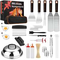 Ensemble d'accessoires pour plaque chauffante en acier inoxydable, kit d'accessoires pour barbecue pour Blackstone Tepanyaki