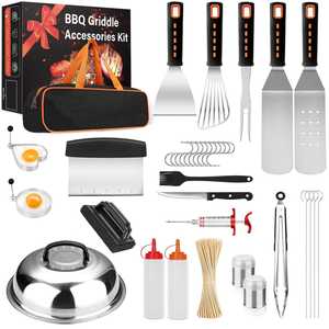 Ensemble d'accessoires pour plaque chauffante en acier inoxydable, kit d'accessoires pour barbecue pour Blackstone Tepanyaki - Product Image 1