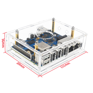 Caja de acrílico transparente para Orange Pi 5 Plus, conjunto opcional de ventilador de refrigeración y disipador de calor para <span class=keywords><strong>OPi</strong></span> 5 Plus - Product Image 4