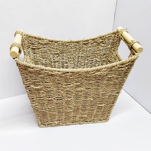 Panier de rangement Bobai rectangulaire en paille tressée couleur naturelle, organisateur de décoration intérieure RD233060 - Product Image 2