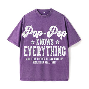 Maglietta Nera con Stampa 'Pop Pop Sa Tutto e se non lo sa, può inventare qualcosa davvero veloce' per Regalo al Nonno, per la Famiglia - Product Image 3