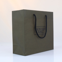 Sacs de shopping et cadeaux en carton ivoire faits à la main, fabriqués en usine, avec taille personnalisée pour l'emballage de bougies et d'artisanat