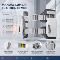Appareil de traction lombaire en métal Boan pour usage domestique, dispositif portable d'étirement du bas du dos, garantie 1 an, fournisseur en gros