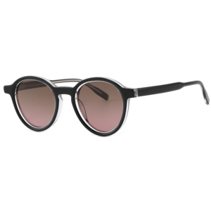 Gafas de Sol Unisex Redondas con Montura Completa, Marco de Concha de Tortuga, Lentes Degradadas, Protección UV400, Estilo Retro, Casual para Adultos - Product Image 5