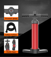 Pompe à main à double action haute pression portable écologique en gros, max 29 PSI, pour kayak gonflable, bateau, planche à pagaie debout
