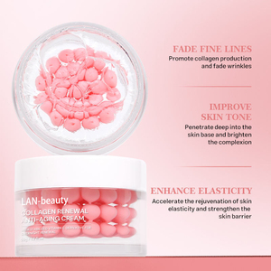 Vente en gros personnalisée : Capsules de collagène rose PDRN ADN, Crème visage à <span class=keywords><strong>la</strong></span> niacinamide, Gels hydratants, Crème vitaminée - Product Image 5