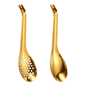 Cuchara de Comida Occidental Moderna y Minimalista de Acero Inoxidable 304, Recubierta de Titanio, Multifuncional, para Servir Frutas y Cocinar - Product Image 2