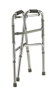 Andador y rodillo de aluminio con función plegable de freno de disco ajustable en altura Capacidad de 200kg para pacientes en el cuidado del hogar hospitalario - Product Image 3