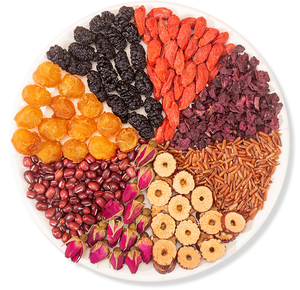 Wuhong thé 160g en conserve 20 Pack Triangle sac thé rouge <span class=keywords><strong>Jujube</strong></span> haricot rouge riz rouge mûrier Wolfberry approvisionnement au détail bouteille emballage - Product Image 1