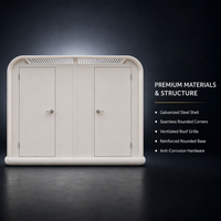 Cabine de toilette portable en acier galvanisé haut de gamme avec un design écologique et durable pour les camping-sites, les écoles et les parcs
