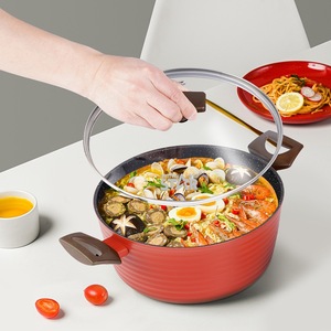 Casserole Winningstar 24 cm antiadhésive avec couvercle rouge - Product Image 2